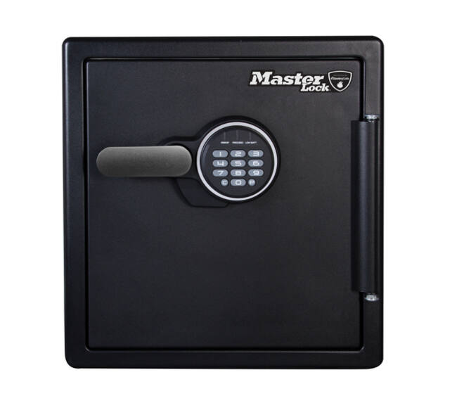 Kluis MasterLock brandvrij en waterdicht electronisch combi-slot XL zwart ZA43