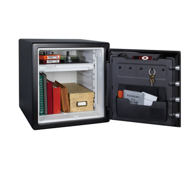 Kluis MasterLock brandvrij en waterdicht electronisch combi-slot XL zwart ZA43