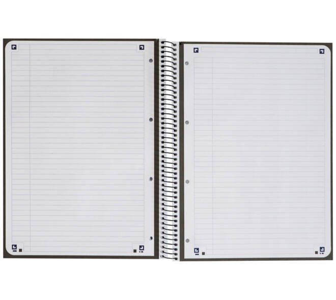 Notitieboek Oxford Classic Europeanbook A4+ 4-gaats lijn 160 pagina's zwart