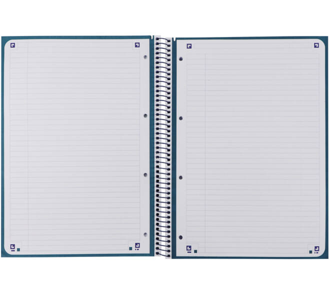 Notitieboek Oxford Classic Europeanbook A4+ 4-gaats lijn 160 pagina's donkerblauw