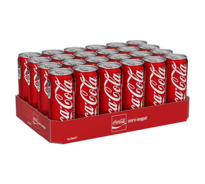 Frisdrank Coca Cola zero blik 330ml