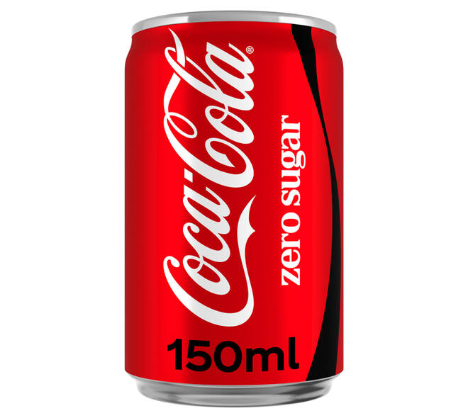Frisdrank Coca Cola zero blik 150ml