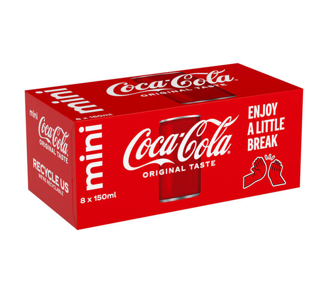 Frisdrank Coca Cola Regular blik 150ml