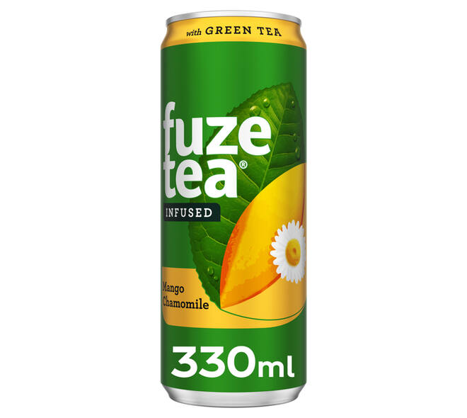 Frisdrank Fuze Tea Green Tea mango chamomile blik 330ml
