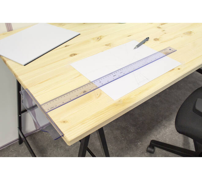 Tekenhaak Aristo GeoCollege 60cm transparant