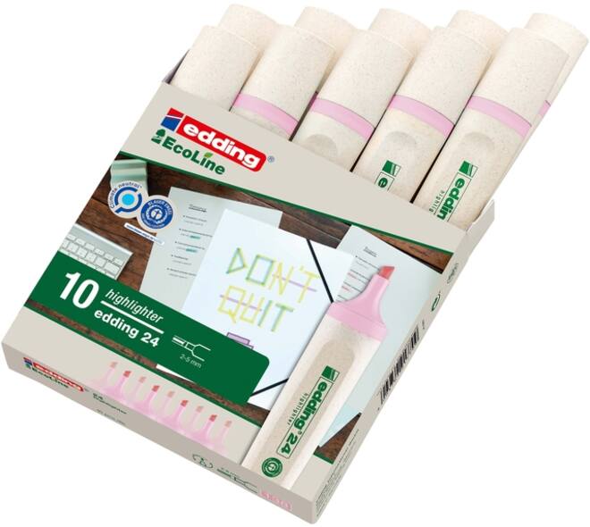 Markeerstift edding 24 EcoLine pastel roze