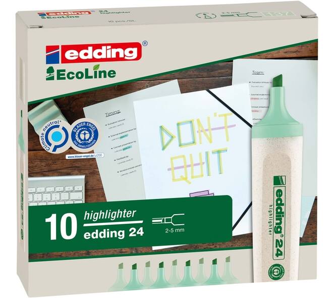 Markeerstift edding 24 EcoLine pastel groen