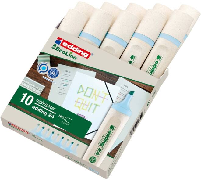 Markeerstift edding 24 EcoLine pastel blauw
