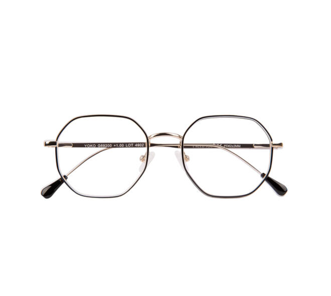Leesbril I Need You +1.00 dpt Yoko zwart-goud