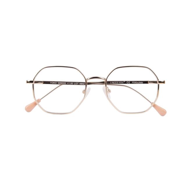 Leesbril I Need You +2.50 dpt Yoko goud