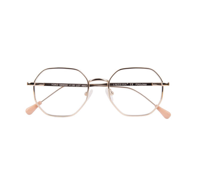Leesbril I Need You +1.00 dpt Yoko goud