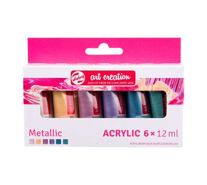 Acrylverf Talens Art Creation metallic assorti 6 tubes à 12ml
