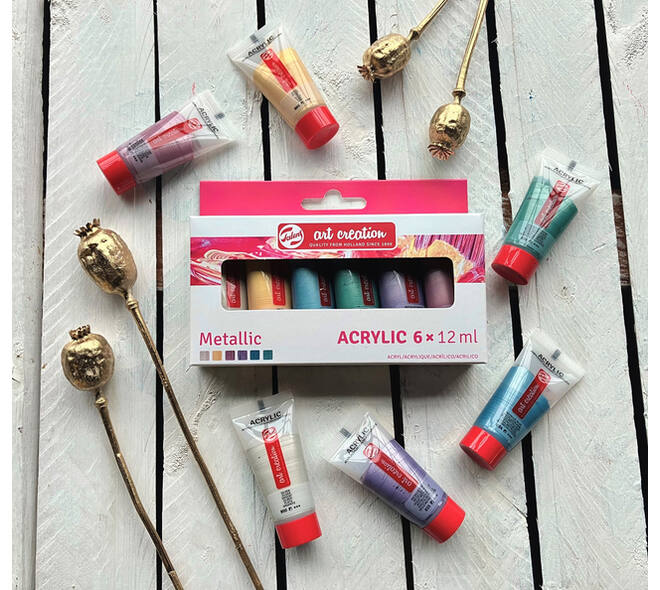 Acrylverf Talens Art Creation metallic assorti 6 tubes à 12ml