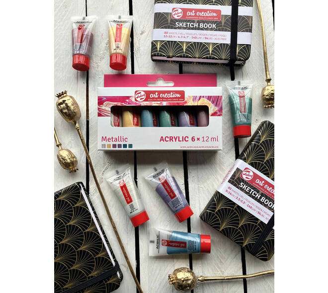 Acrylverf Talens Art Creation metallic assorti 6 tubes à 12ml