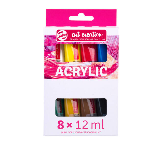 Acrylverf Talens Art Creation assorti 8 tubes à 12ml