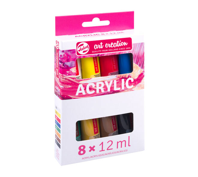 Acrylverf Talens Art Creation assorti 8 tubes à 12ml