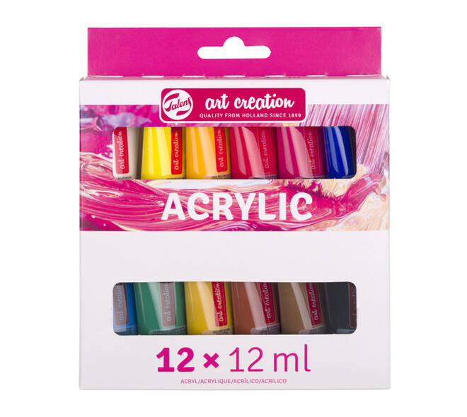 Acrylverf Talens Art Creation assorti 12 tubes à 12ml