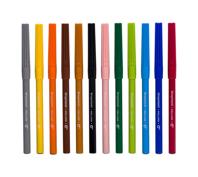 Viltstift Bruynzeel Kids assorti 12 stuks