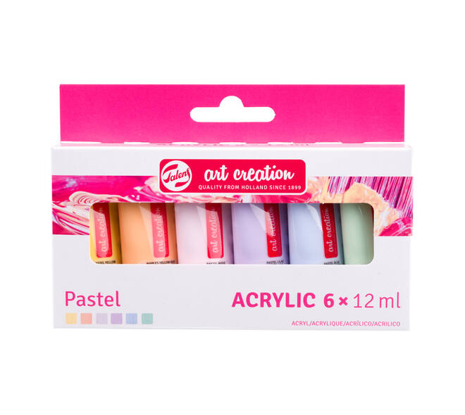 Acrylverf Talens Art Creation pastel assorti 6 tubes à 12ml