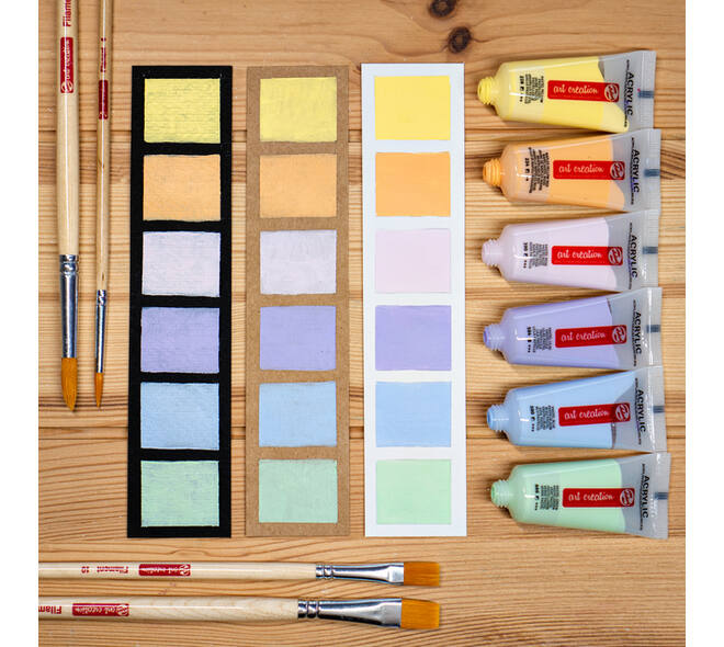 Acrylverf Talens Art Creation pastel assorti 6 tubes à 12ml