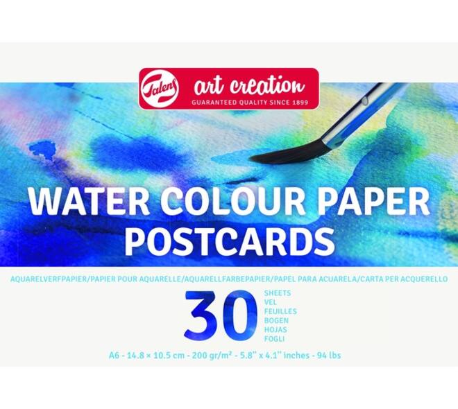 Aquarelverfpapier Talens Art Creation 30 vel 200gr 148x105mm blauw