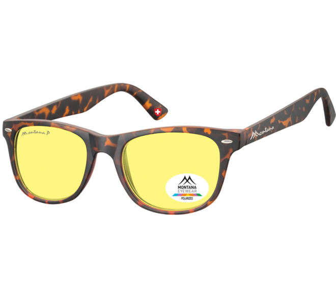 Zonnebril Montana met geel gepolariseerd glas turtle