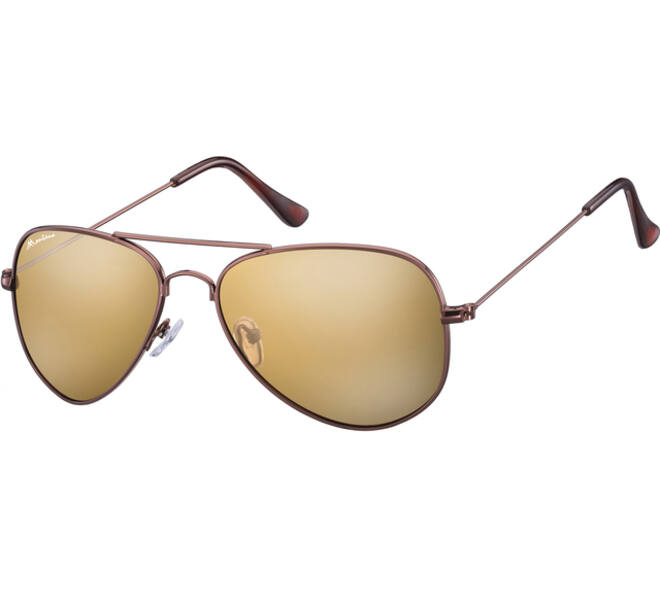 Zonnebril Montana met Revo bruin glas en metalen pootje koffiekleur