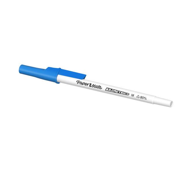 Balpen Paper Mate Kilometrico Recycled medium blauw