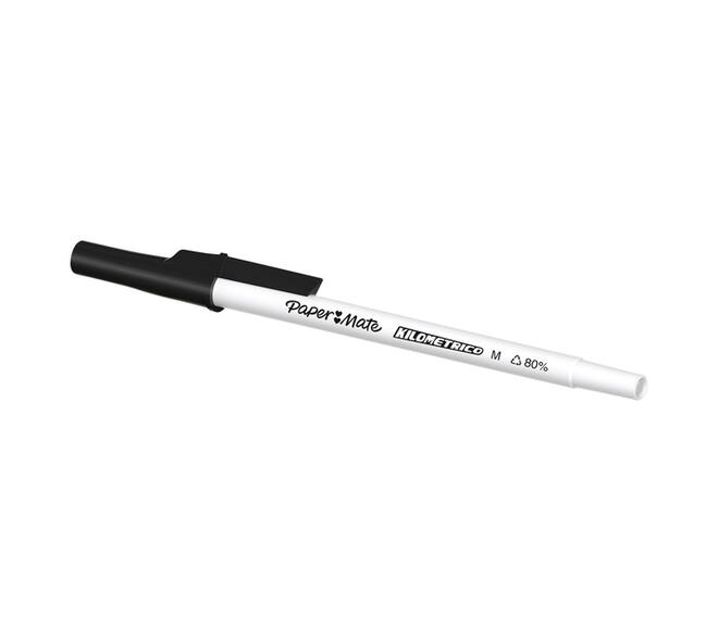 Balpen Paper Mate Kilometrico Recycled medium zwart