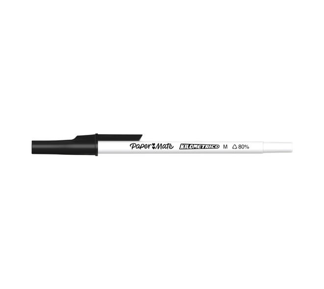 Balpen Paper Mate Kilometrico Recycled medium zwart