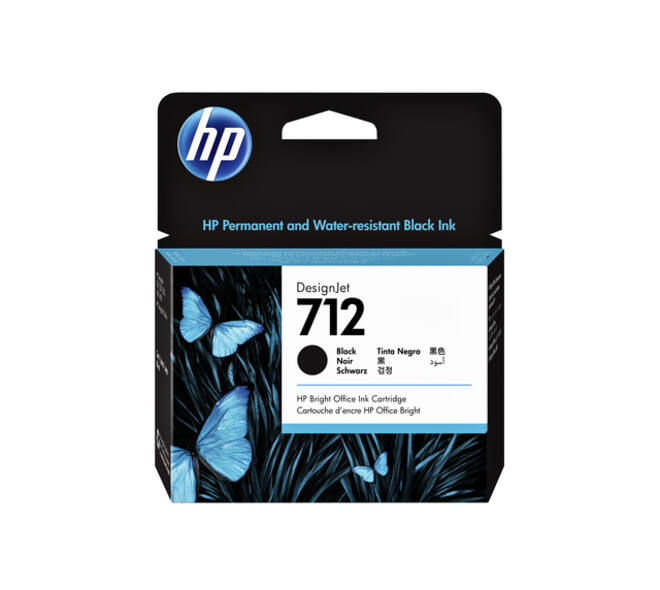 Inktcartridge HP 712 3ED71A zwart