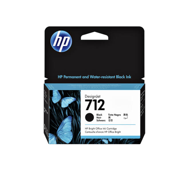 Inktcartridge HP 712 3ED70A zwart