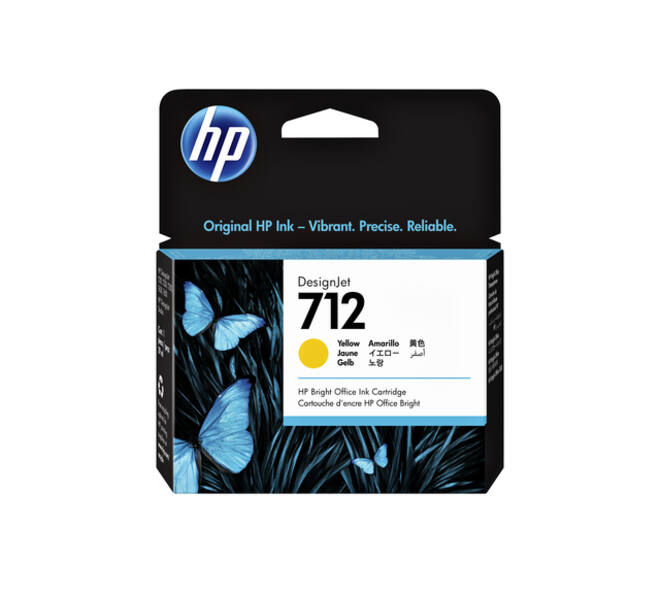 Inktcartridge HP 712 3ED69A geel
