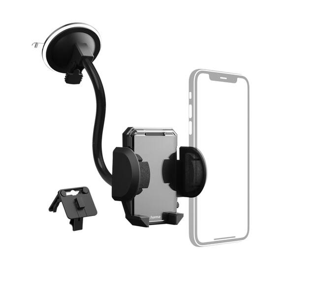 Smartphonehouder Hama 2-in-1 voor de auto