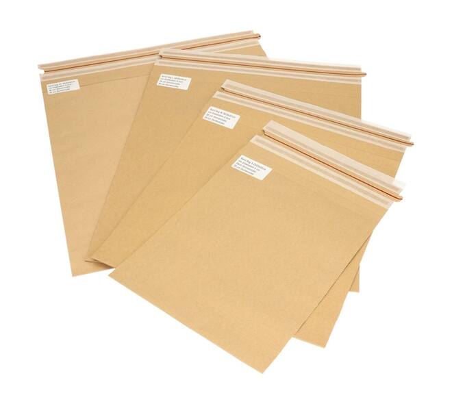 Sendbag verzendverpakking IEZZY 34/38 x 45cm bruin 200 stuks