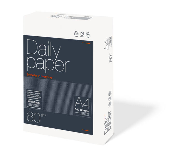 Kopieerpapier Daily Paper A4 80gr wit 500 vel