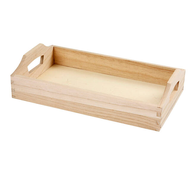 Dienblad Creativ Company hout 30x17x5cm