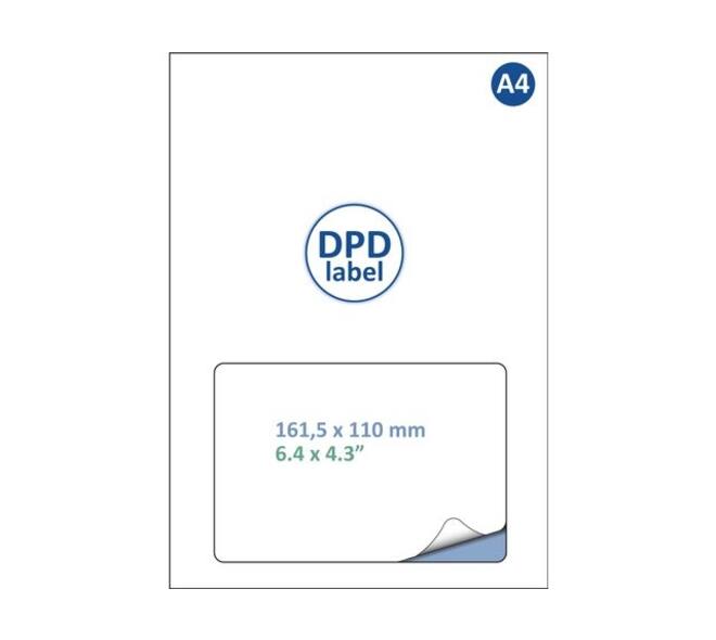 Retourlabel DPD IEZZY A4 1.000 vel 161,5x100mm 1000 labels