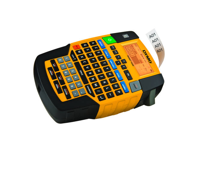 Labelprinter Dymo Rhino 4200 industrieel azerty 19mm geel in koffer