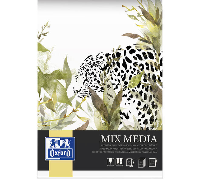 Tekenblok Oxford Mix Media A3 25 vel 225 gram