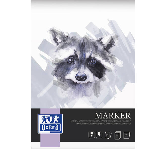 Tekenblok Oxford Marker A3 15 vel 180 gram