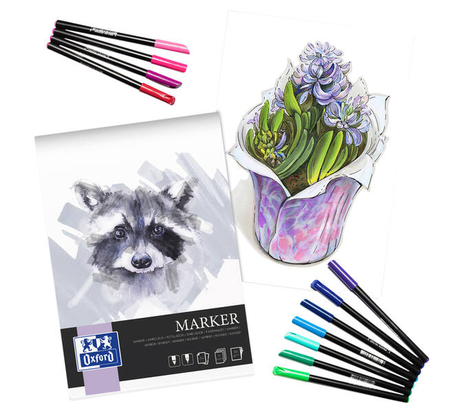 Tekenblok Oxford Marker A3 15 vel 180 gram