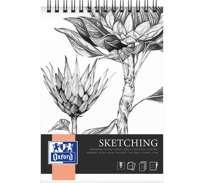 Tekenblok Oxford Sketching A3 50 vel 120 gram spiraal