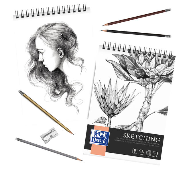 Tekenblok Oxford Sketching A3 50 vel 120 gram spiraal