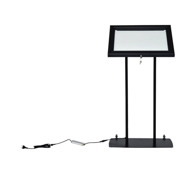 Menu vitrinekast Europel 2x A4 LED