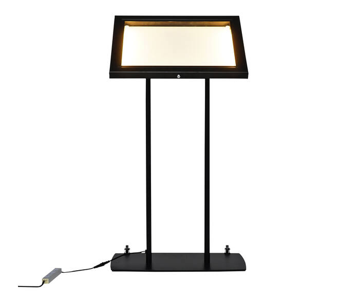 Menu vitrinekast Europel 2x A4 LED
