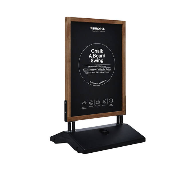 Krijt stoepbord Europel Swing 70x100cm