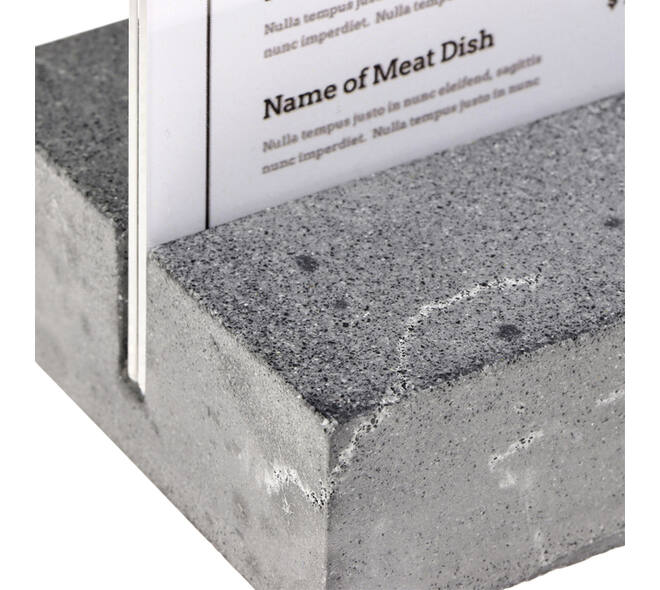 Kaarthouder Europel A4 Polystone antraciet