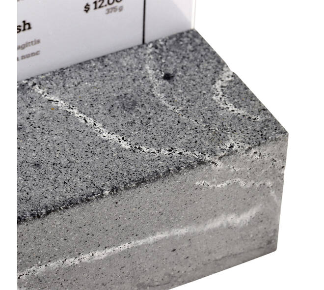 Kaarthouder Europel A4 Polystone antraciet