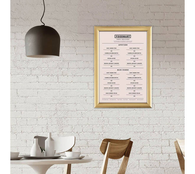 Kliklijst Europel A3 25mm goud